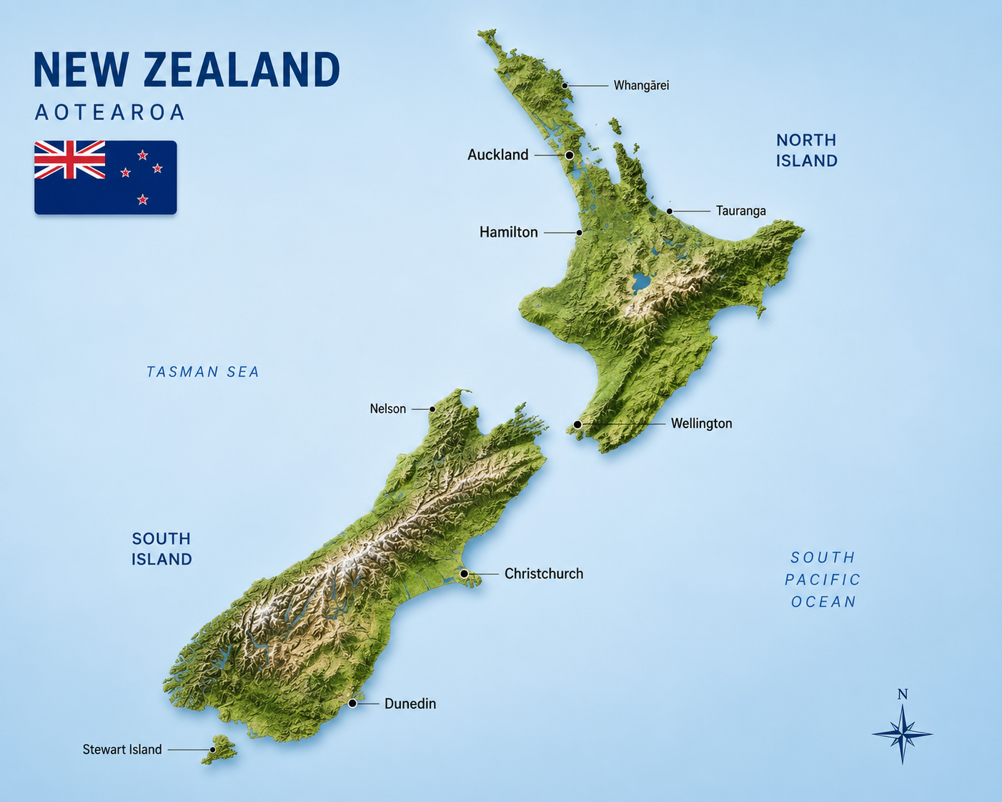 New Zealand Map